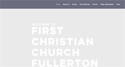 Desktop Screenshot of fullertonfirstchristian.org